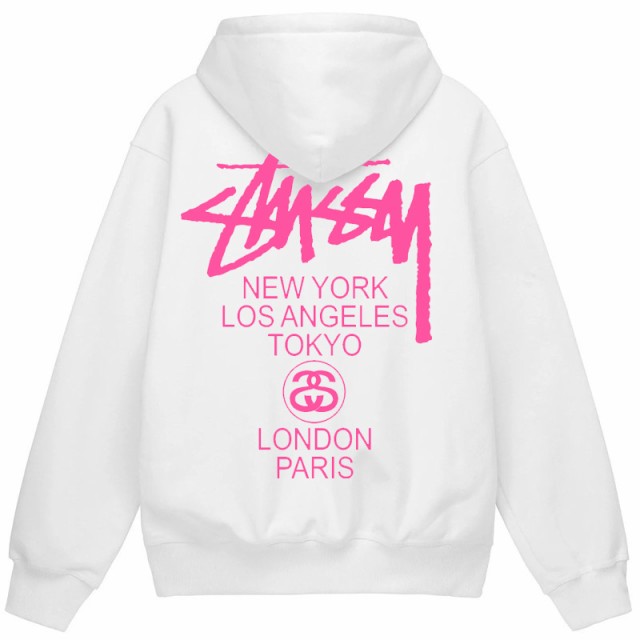 ステューシー ストック ロゴ フード ネイビー STUSSY STOCK LOGO HOOD 